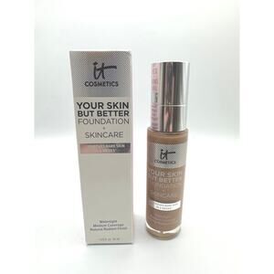 It Cosmetics Your Skin But Better Foundation + Skincare Tan Warm 43 NIB